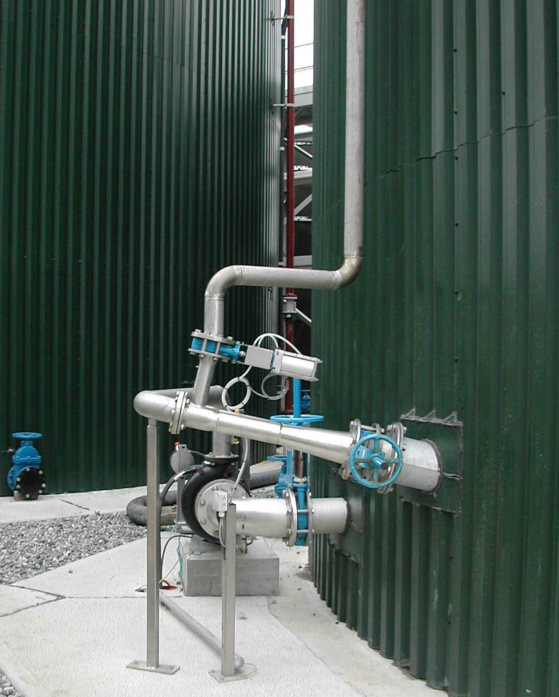 landias externally mounted gasmix at tullamore wwtw true innovation in biogas technology How to improve water industry AD plant performance at Global Biogas Expo