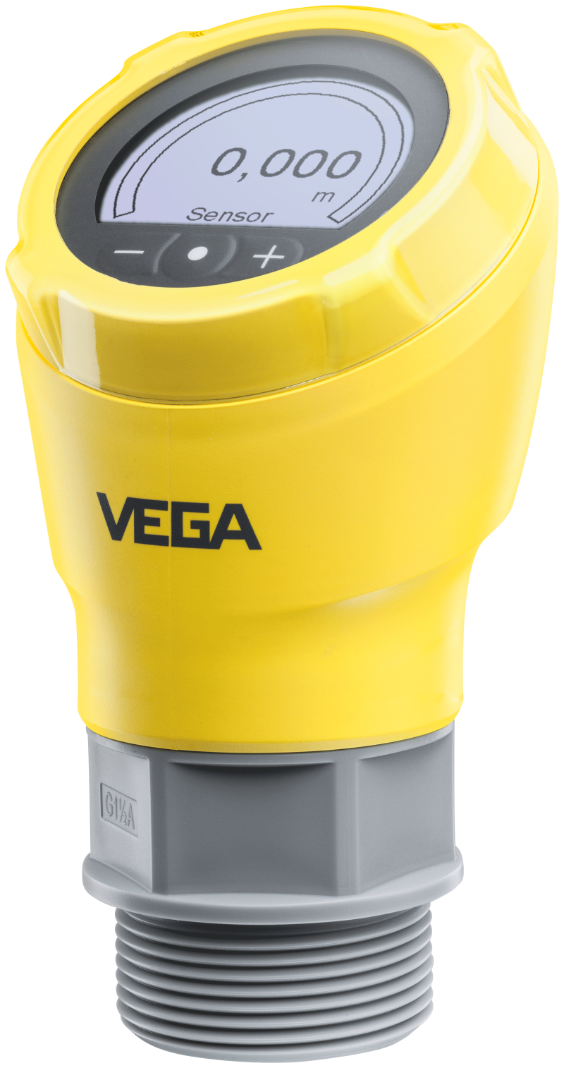 photo vegapuls31 003 with display content New low cost Compact 80 GHz level sensors