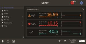 ABB Sensi user interface 1 ABB launches Sensi+™ – revolutionary analyzer for natural gas quality monitoring