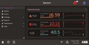 ABB Sensi user interface 2 ABB Sensi+™ – revolutionary analyzer for natural gas quality monitoring