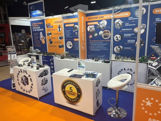 Apex Dynamics showcases expansion into compact AC and DC geared motors at PPMA 2026 with the versatile SGM series