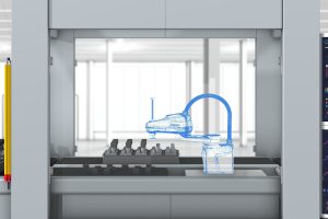 Automotive line robot simulation front A meeting of minds: IT/OT convergence in industrial automation