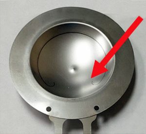 BSB LSR Disk curl with engineered geometry Green bursting disk technology