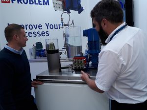 ChemUK PR photo Seal-less, extremely low pulse and controllable pump in action at CHEMUK