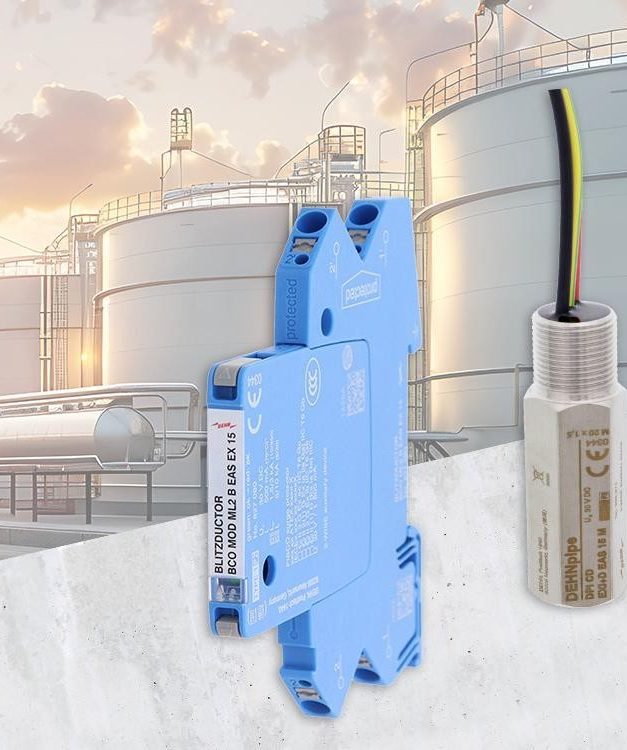 DEHN offers a surge protection concept for Ethernet APL networks in the process industry