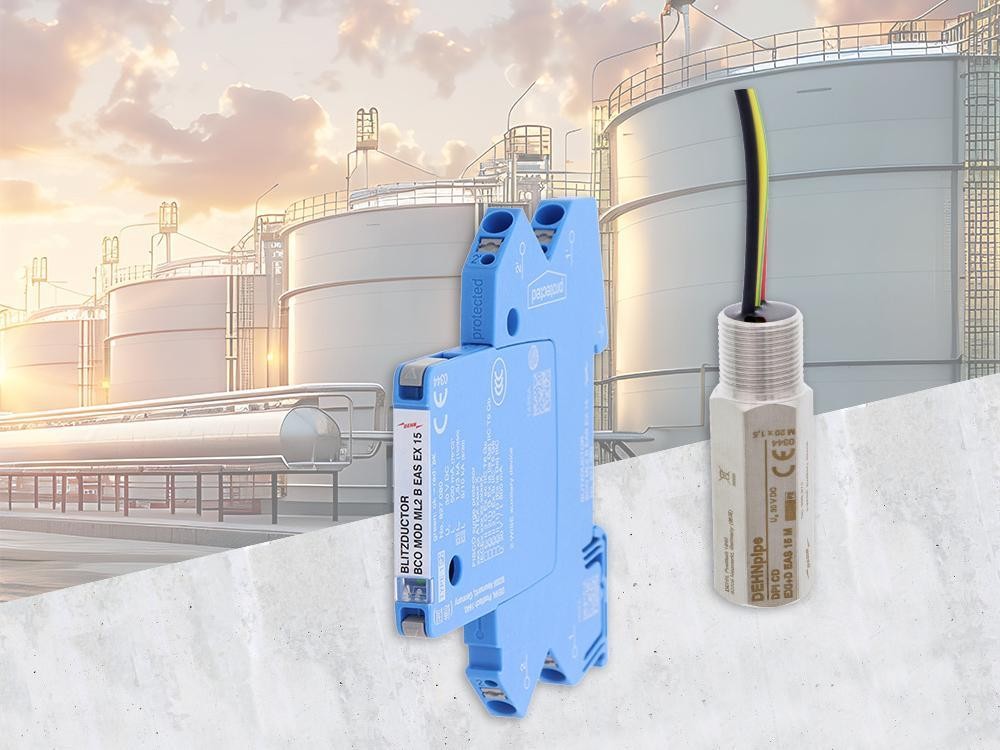 DEHN offers a surge protection concept for Ethernet APL networks in the process industry