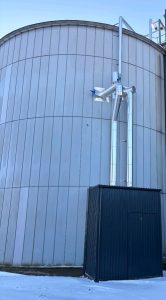 Landia27s20externally mounted20GasMix20system New Landia digester mixing system for farm-based biogas plant in Japan