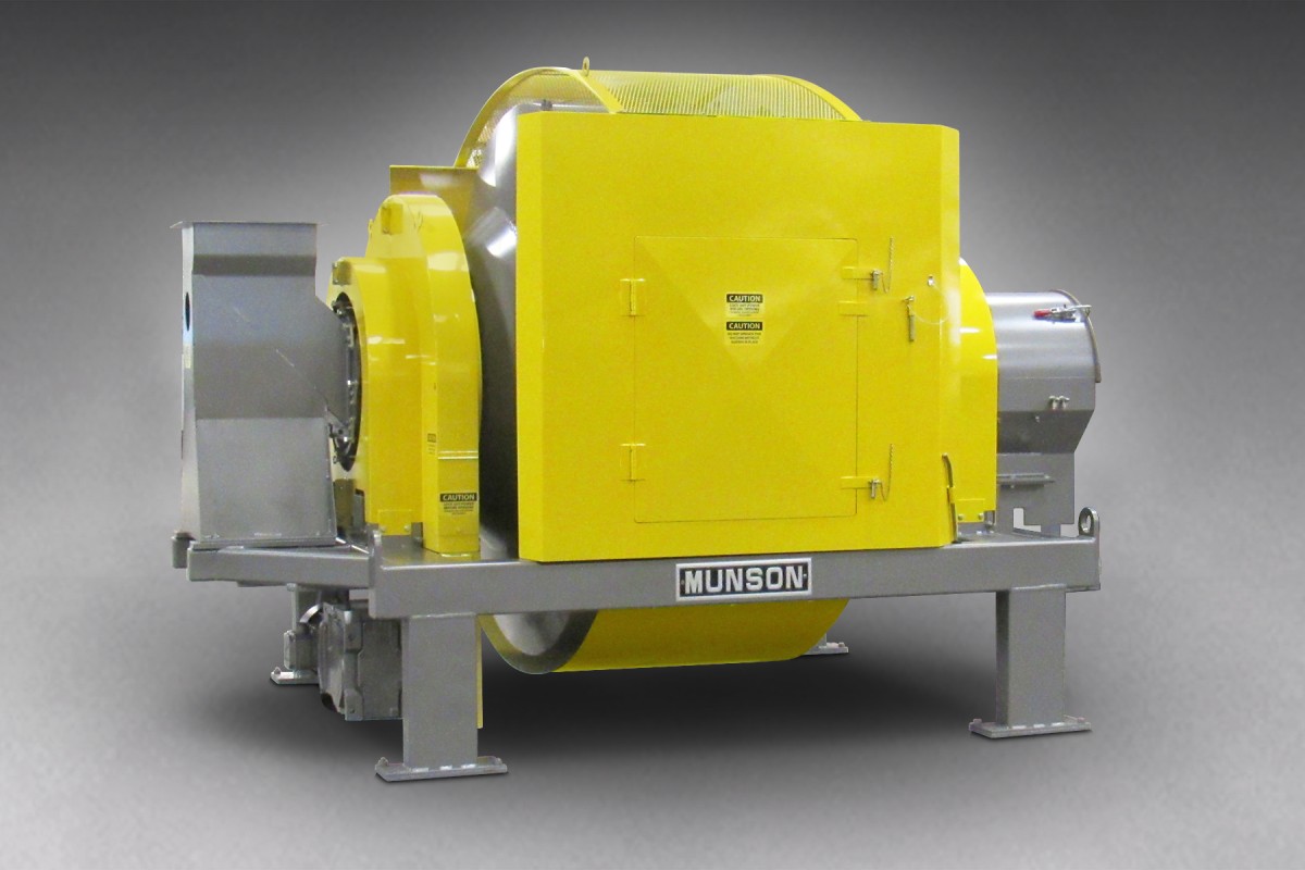 Abrasives mixer blends rapidly and uniformly