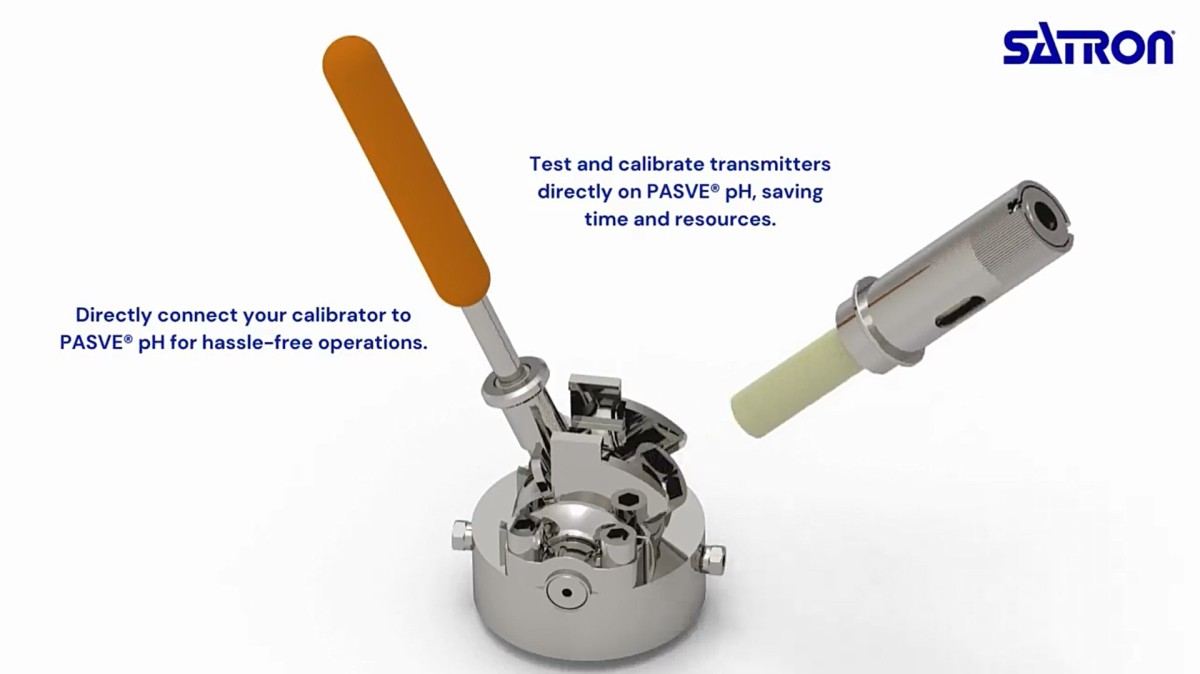 Optimise pH sensor performance & lifespan: Satron’s PASVE® pH service valve