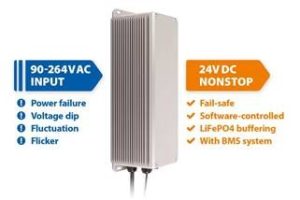 image005 Outdoor AC/DC UPS for mast mounting protects 24V security and measurement technology