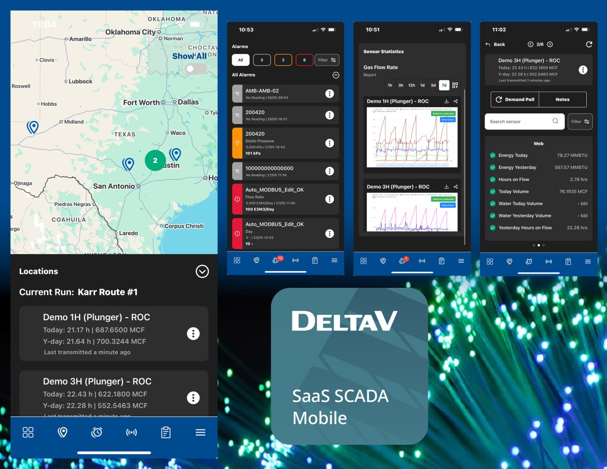 Redesigned Mobile App for Emerson’s SCADA in the Cloud drives more efficient, optimised operations